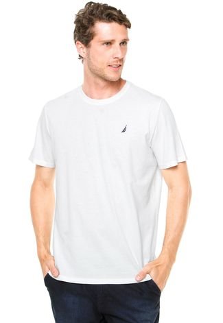 Camiseta Nautica Logo Branco