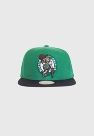 Gorro Team Boston Celtics Visera Plana Verde Negro Mitchell And Ness