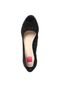 Peep Toe Pink Connection Meia-Pata Preto - Marca Pink Connection