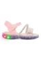 Sandalia Papete Infantil Feminino com LED Menina Funfy 2303A  Rosa - Marca Funfy