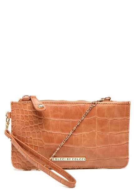 Clutch Colcci Croco Bege - Marca Colcci