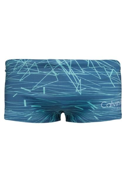 Sunga Calvin Klein Swinwear Tradicional Riscos Azul - Marca Calvin Klein