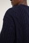 Suéter Tricot GAP Relevo Azul - Marca GAP