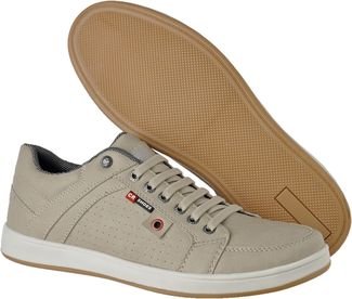 Kit Sapatenis Casual Cr Shoes Easy Bege Café