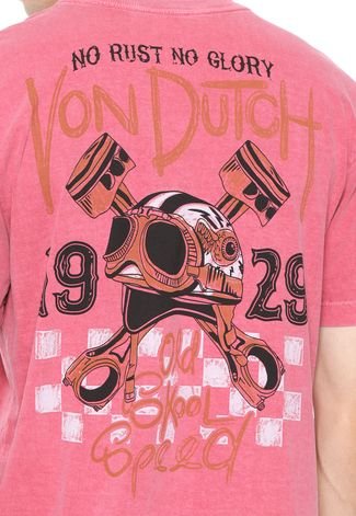 Camiseta Von Dutch No Rust No Glory Vermelha