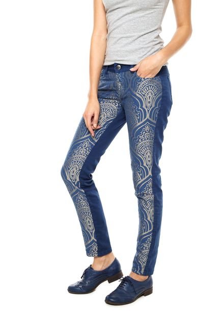 Calça Jeans Malwee Bordado Azul - Marca Malwee