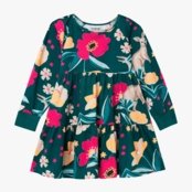 Vestido Infantil Menina Nanai Estampa de Flores Verde - Marca Nanai