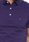 Camisa Polo Tommy Hilfiger Slim Logo Roxa - Marca Tommy Hilfiger