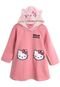 Vestido de Moletom Marlan Baby Infantil Hello Rosa - Marca Marlan Baby