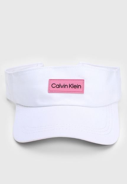 Viseira Calvin Klein Aba Curva Logo Branco - Marca Calvin Klein