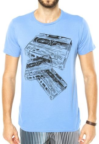 Camiseta FiveBlu Mixtape Azul