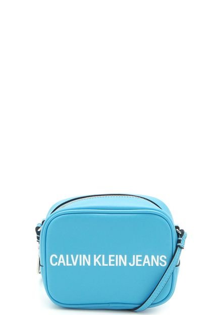 Bolsa Calvin Klein Lettering Azul - Marca Calvin Klein