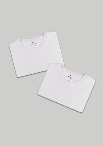 Kit Com 2 Camisetas Femininas Básicas - Marca Hering