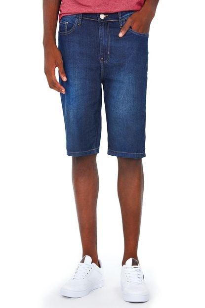 Bermuda Masculina Jeans Estonado Polo Wear Jeans Escuro - Marca Polo Wear