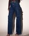 Calça Jeans Wide Leg Feminina Cintura Alta Carpinteiro 22886 Escura Consciência - Marca Consciência