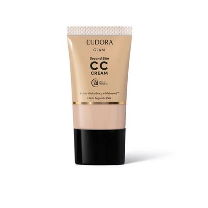 CC Cream Eudora Glam Second Skin Cor 0 30ml - Marca Eudora