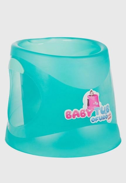 Babytub Ofurô 1 a 6 Anos Cristal Verde Água - Marca Baby Tub