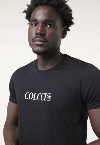 Camiseta Colcci Logo Preta