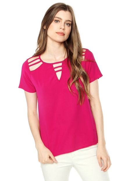 Blusa Lunender Tiras Rosa - Marca Lunender