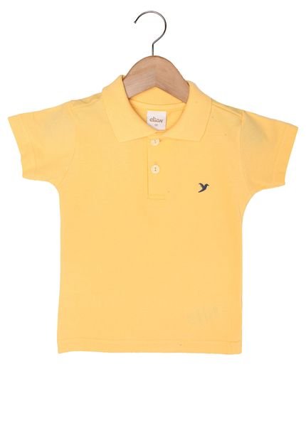Camisa Polo Elian Menino Amarelo - Marca Elian