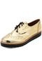 Oxford Flatform DAFITI SHOES Wingtip Dourado - Marca DAFITI SHOES