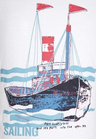 Camiseta Zig Mundi Ahoy Sailor Branca - Compre Agora