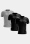 Kit 3 Camisetas Masculina Manga Curta Dry Fit Básica Lisa Proteção Solar UV Térmica Blusa Academia Esporte Camisa - Marca ADRIBEN