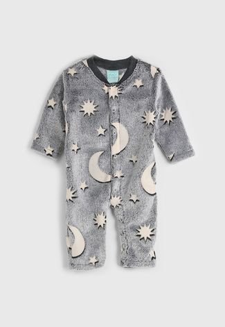 Pijama Infantil Kyly Longo Lua Preto