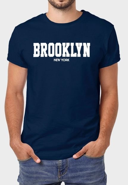Camiseta Masculina Marinho Brooklyn Algodão Premium Benellys - Marca Benellys