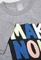 Camiseta Hering Kids Infantil Lettering Cinza - Marca Hering Kids