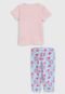 Kit 2pçs Abrange Longo Infantil Full Print Rosa/Azul - Marca Abrange