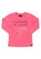 Blusa em Meia Malha Juvenil Gloss Rosa Pink - Marca Gloss