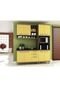 Cozinha New Vitoria 13 Avelã Hecol Móveis Amarelo/Marrom - Marca Hecol Móveis