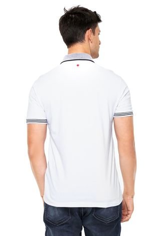 Camisa Polo Forum Detalhe Gola Branco