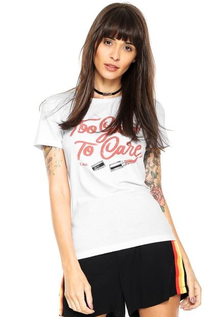 Camiseta Coca-Cola Jeans Too Glam Branco - Marca Coca-Cola Jeans
