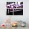 Conjunto de 4 Telas Wevans Decorativas em Canvas 83x103 Purple Car Multicolorido - Marca Wevans