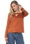 Blusa Gris Suede Lasercut Caramelo - Marca Gris