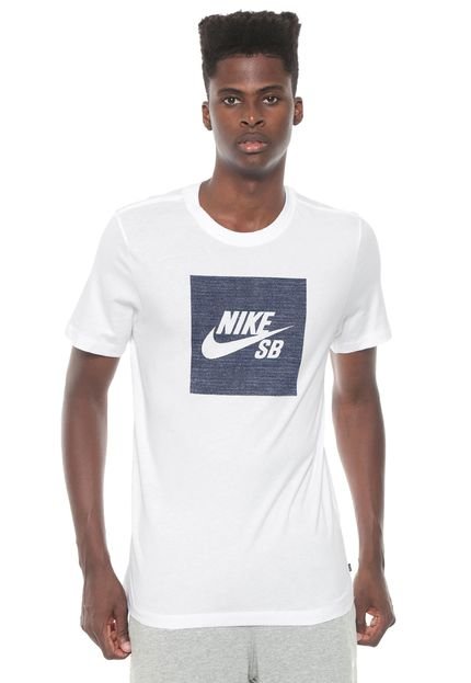Camiseta Nike SB Logo Branca - Marca Nike SB