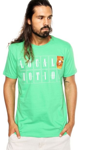 Camiseta Local Motion Scrabble Verde - Marca Local Motion