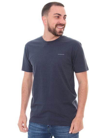 Camiseta Calvin Klein Masculina Light New Logo Azul Marinho - Marca Calvin Klein