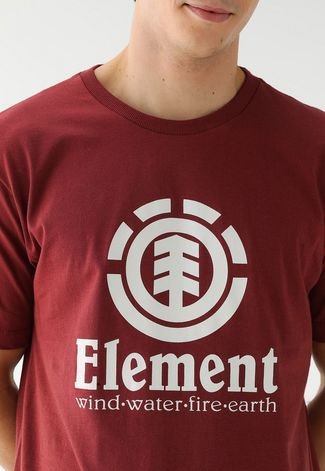 Camiseta Element Reta Icon Vermelha