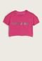 Camiseta Infantil Calvin Klein Kids Logo Degradê Pink - Marca Calvin Klein Kids
