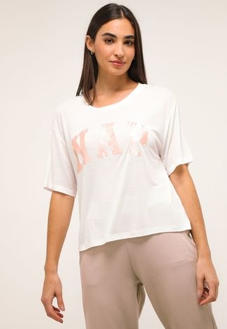 Camiseta de Pijama GAP Nap Branca