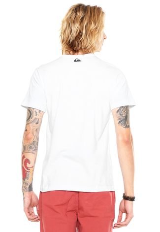 Camiseta Quiksilver Pocket Pack Branca