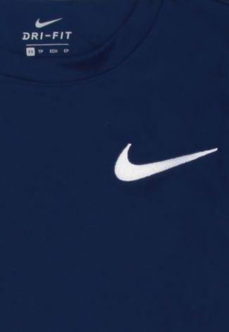 Camiseta Nike Menino Liso Azul-Marinho