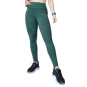 Calça Legging Plus Size Heide Ribeiro Super Silver Bolso  Verde Militar - Marca Heide Ribeiro