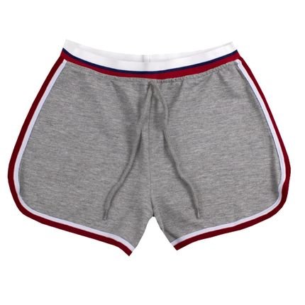 Short Moletinho Juvenil Menina Lunender Cinza  - Marca Lunender