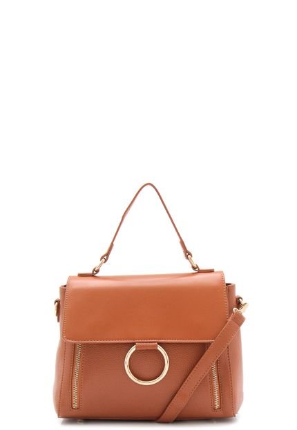 Bolsa FiveBlu Argola Caramelo - Marca FiveBlu