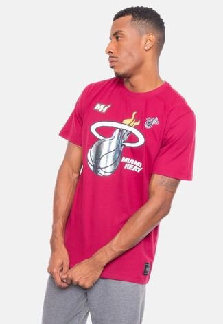 Camiseta NBA Rainbow Miami Heat Vinho