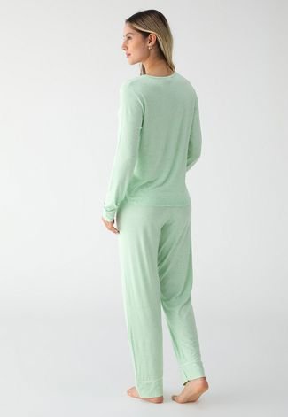 Pijama Malwee Liso Verde